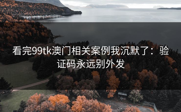 看完99tk澳门相关案例我沉默了：验证码永远别外发